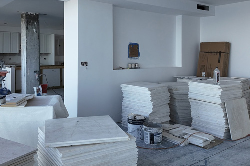 Sarasota Florida condo renovation in progress